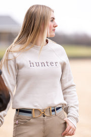 Lightweight Oatmeal Flower Hunter Sweatshirt