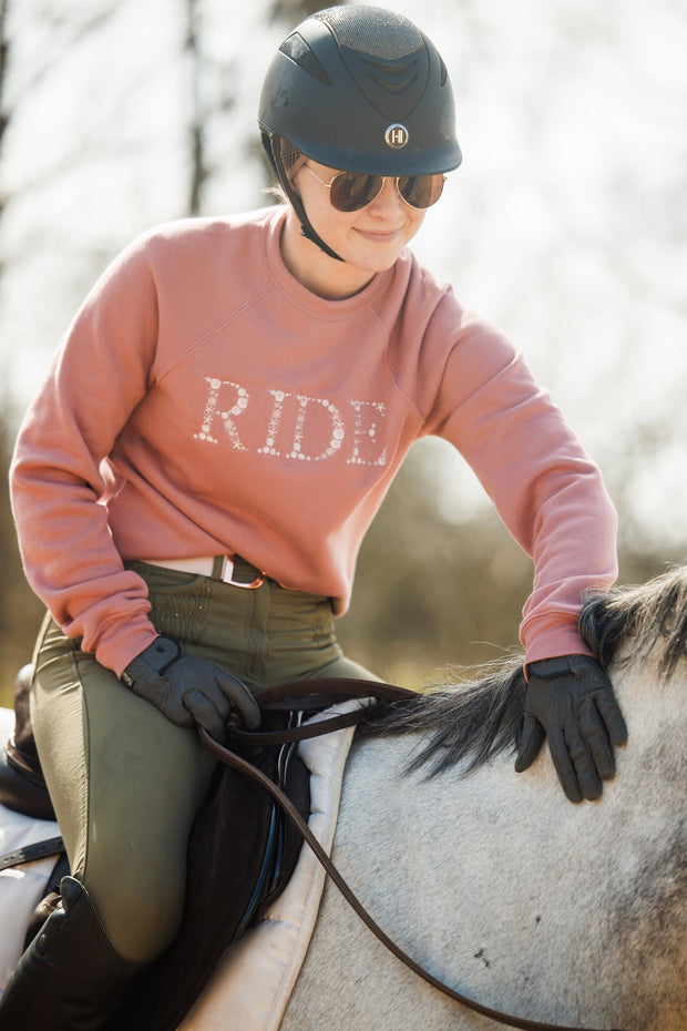 Lightweight Mauve RIDE Sweatshirt