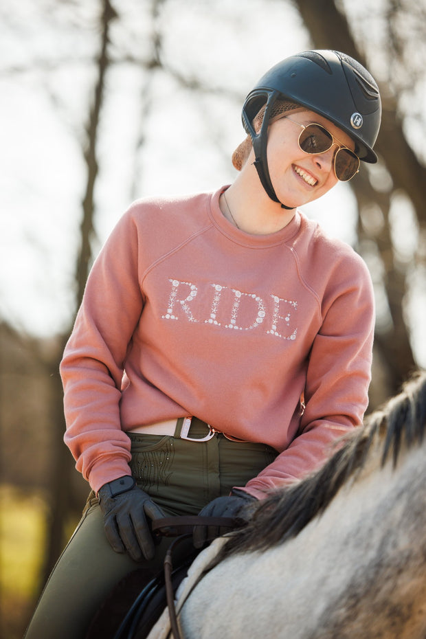 Lightweight Mauve RIDE Sweatshirt