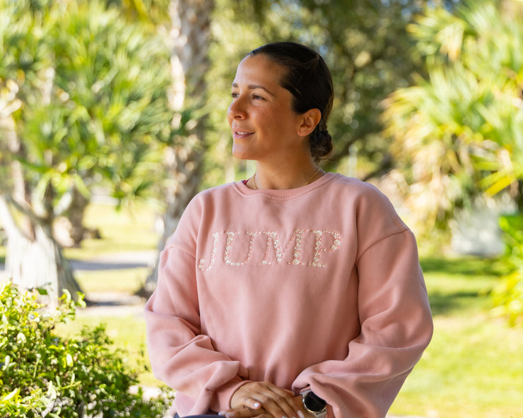 Jump - Peach Equestrian Sweatshirt