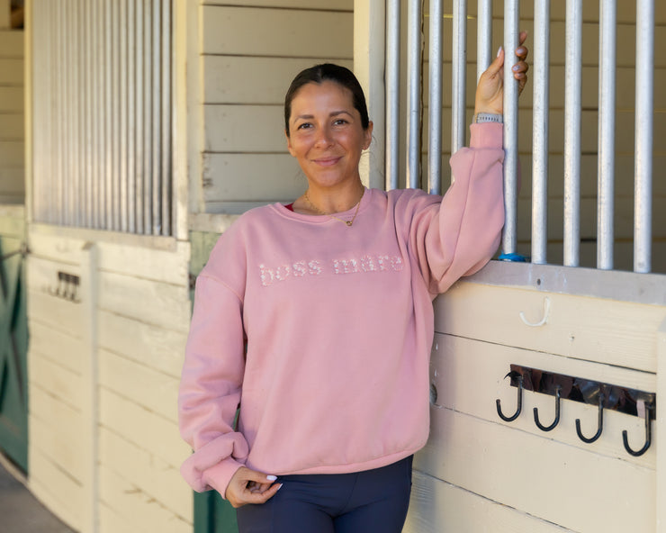 Boss Mare - Peach Equestrian Sweatshirt