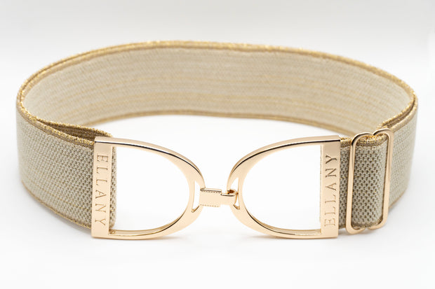 Gold Dakota - 2" Gold Stirrup Elastic Belt