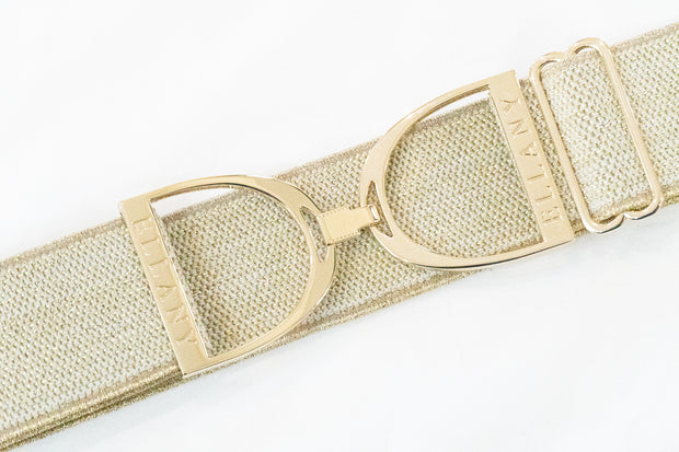 Gold Dakota - 2" Gold Stirrup Elastic Belt