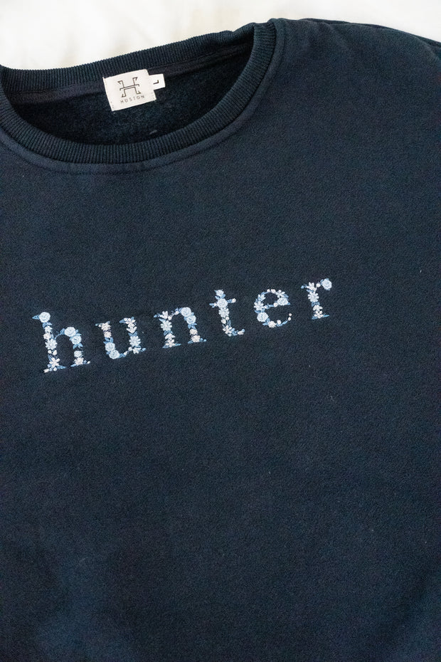 Navy "HUNTER" Sweatshirt - Blue Ombre