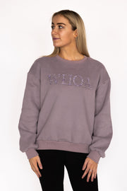 Whoa - Lavender Equestrian Sweatshirt