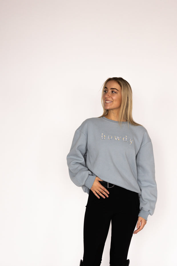 Howdy - Sky Blue Equestrian Sweatshirt