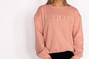 Whoa - Peach Equestrian Sweatshirt