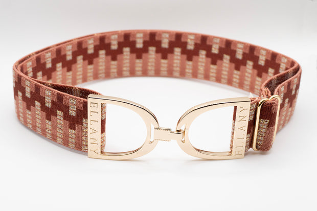 Rose Lyndon - 1.5" Gold Stirrup Elastic Belt