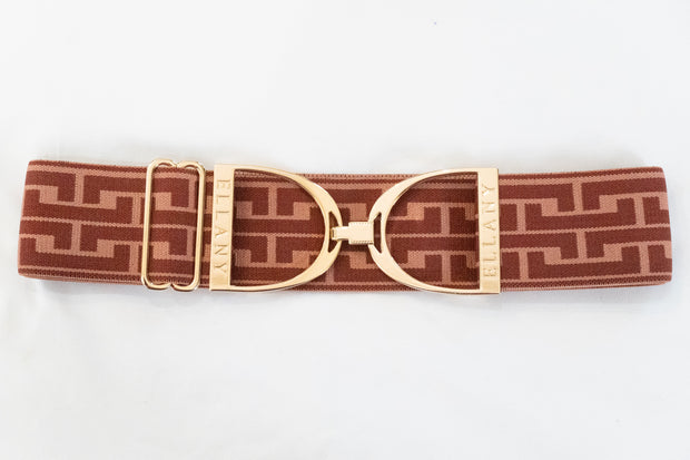 Rose Fallon - 2" Gold Stirrup Elastic Belt