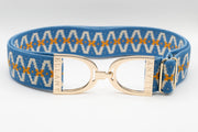 Tangaroa - 1.5" Gold Stirrup Elastic Belt