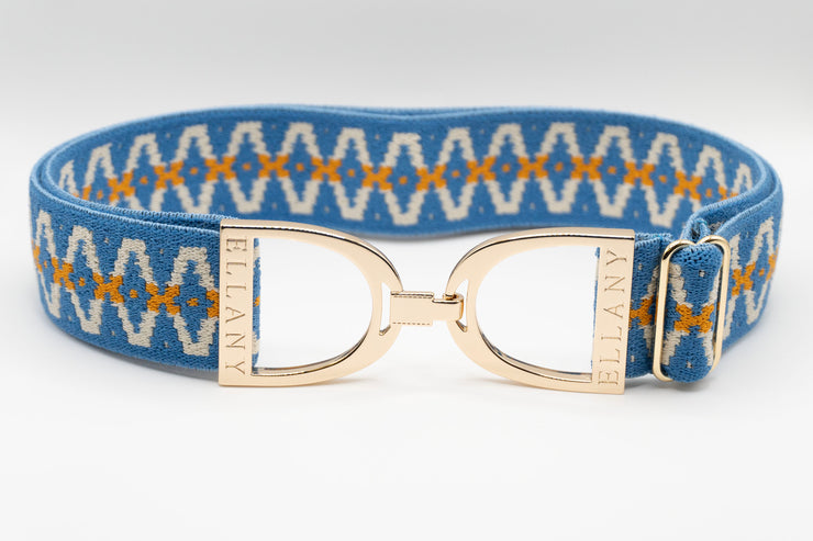 Tangaroa - 1.5" Gold Stirrup Elastic Belt